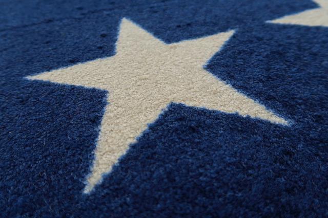 玄関マット wash+dry C027B Stars navy 75x120cm 柄物 おしゃれ 滑り止めラバーつき(代引不可)【送料無料】_2