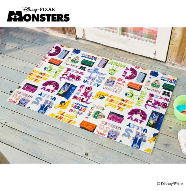 Monsters Inc モンスターズインク 75x1cm マット 玄関マット エントランスマット ディズニー キャラクター かわいい カラフル 代引不可の通販はau Pay マーケット リコメン堂