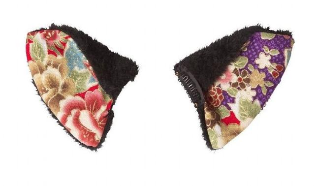 花鳥風月 和柄猫耳ピン 黒 コスプレ パーティーグッズ ネタ 代引不可 の通販はau Pay マーケット リコメン堂