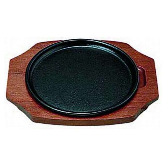 三和精機製作所 S ステーキ皿 平丸型 21cm 301035【送料無料