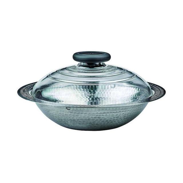 ハリオ フタがガラスのIH対応ステンレス鍋 26 雪平 MIS-26 291271【送料無料】