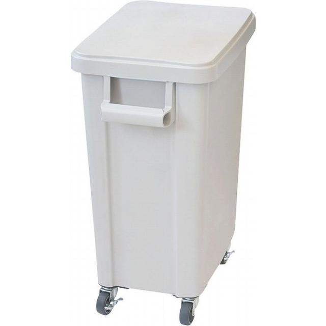 厨房用キャスターペール (蓋付) 70L・排水栓付 グレー カンダ 605691【送料無料】