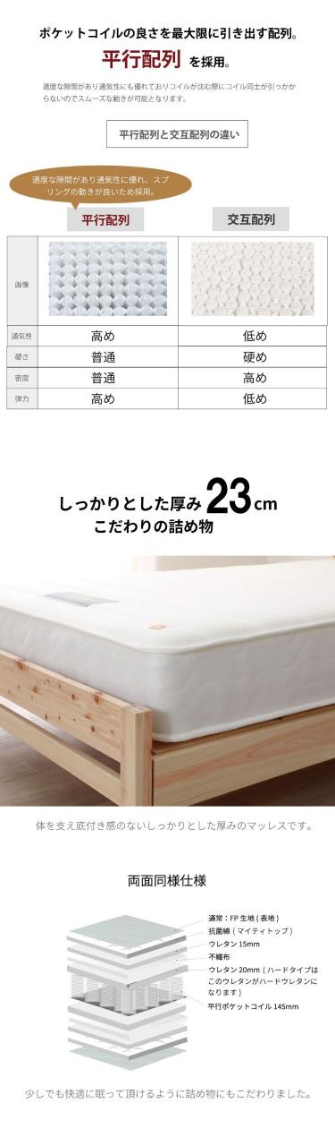 源ベッド TCB235 S 夜香ハイグレードWH ソフト レギュラー ハード シングル マットレス付き マットレスセット マットレス付きベッドフレーム マットレス付きベッド ベッド 寝具 インテリア 家具(代引不可)【送料無料】