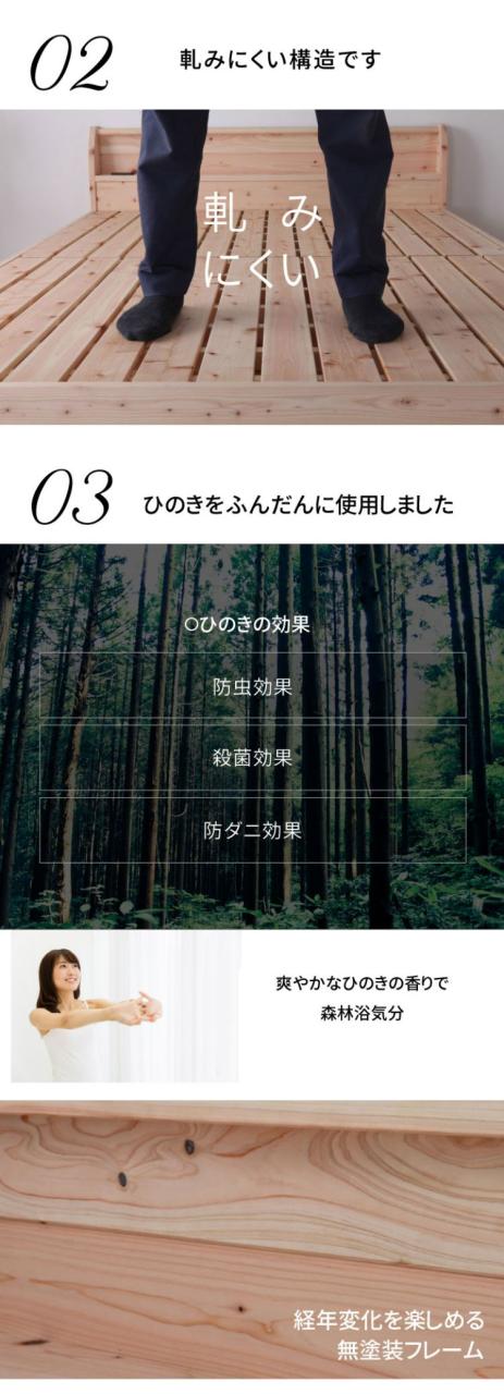 源ベッド TCB245 S 夜香ハイグレードWH ソフト レギュラー ハード シングル マットレス付き マットレスセット マットレス付きベッドフレーム マットレス付きベッド ベッド 寝具 インテリア 家具(代引不可)【送料無料】_3