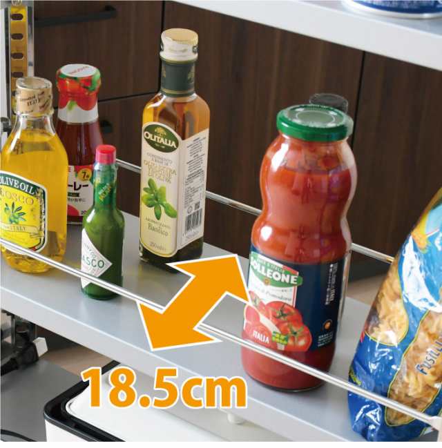 日本製 燕三条 ステンレスすき間収納 幅20cm ハイタイプ 高さ159cm 棚板調節 隙間収納 すき間収納 キッチン収納(代引不可)【送料無料】の通販は