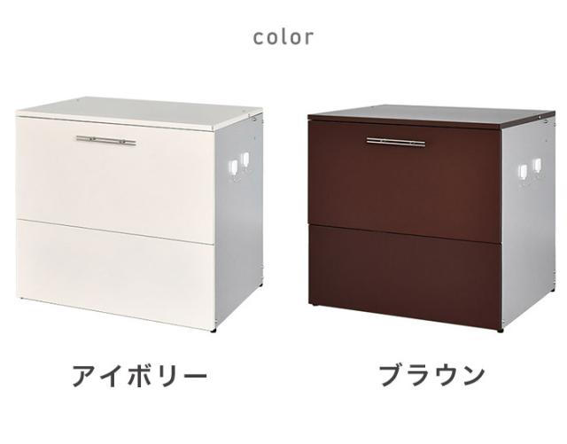 日本製 ガルバ使用ゴミ保管庫 幅69 奥行55 ガルバリウム使用 屋外 ゴミ箱 ごみ箱 物置 屋外ストッカー 頑丈 大容量 家庭用 カラスよけ ゴミ収納庫 ゴミステーション(代引不可)【送料無料】_1