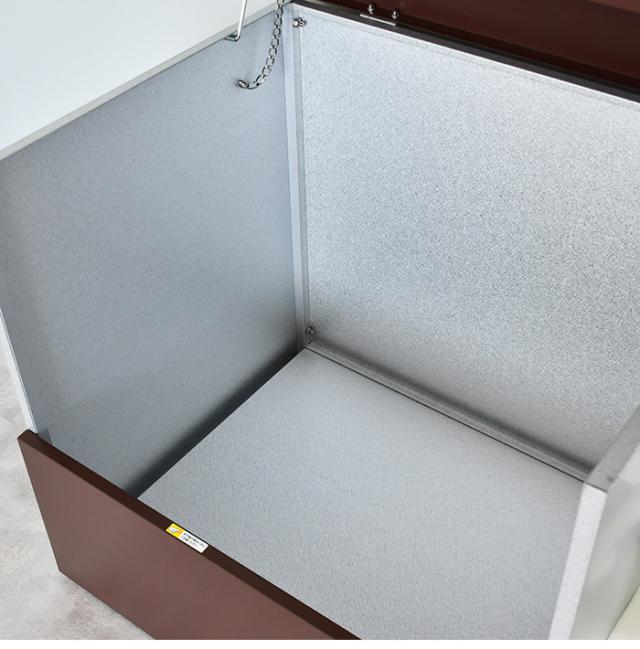 日本製 ガルバ使用ゴミ保管庫 幅69 奥行55 ガルバリウム使用 屋外 ゴミ箱 ごみ箱 物置 屋外ストッカー 頑丈 大容量 家庭用 カラスよけ ゴミ収納庫 ゴミステーション(代引不可)【送料無料】_9