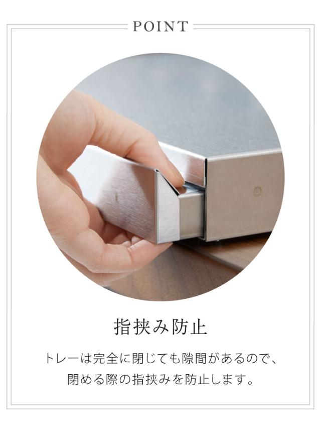 日本製 燕三条 家電下スライドテーブル 幅55×奥行50 置くだけ簡単 スライドトレー ステンレス製 作業スペース(代引不可)【送料無料】_6