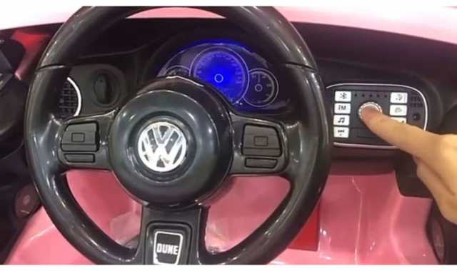 電動乗用カー ビートル ピンク フォルクスワーゲン VW Volkswagen