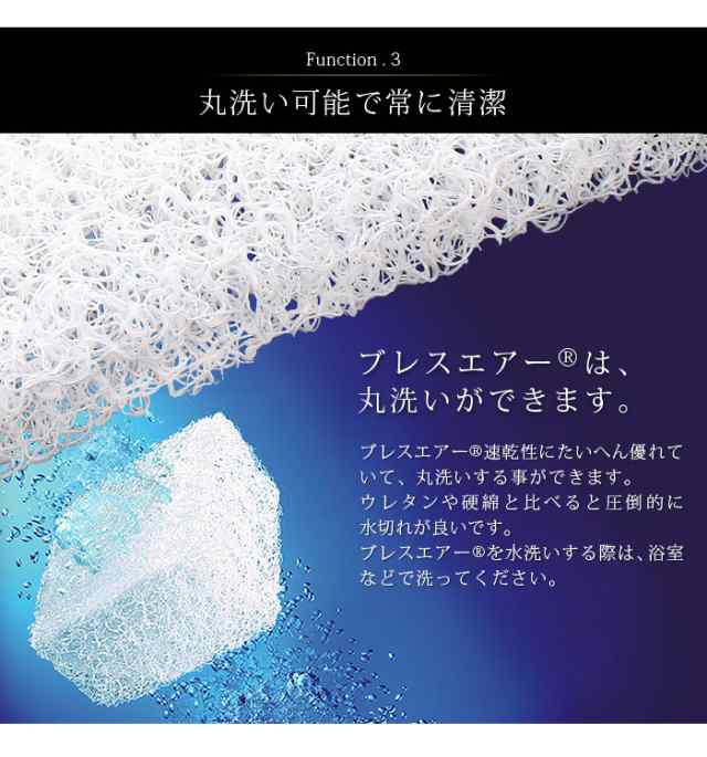 国産 ブレスエアー R 座布団 クッション 洗える 東洋紡 三次元スプリング構造体 ブレスエアー R 使用 抗菌防臭 蒸れない クール 涼感 の通販はau Pay マーケット リコメン堂