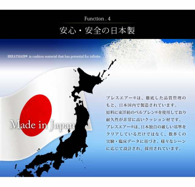 国産 ブレスエアー R 座布団 クッション 洗える 東洋紡 三次元スプリング構造体 ブレスエアー R 使用 抗菌防臭 蒸れない クール 涼感 の通販はau Pay マーケット リコメン堂