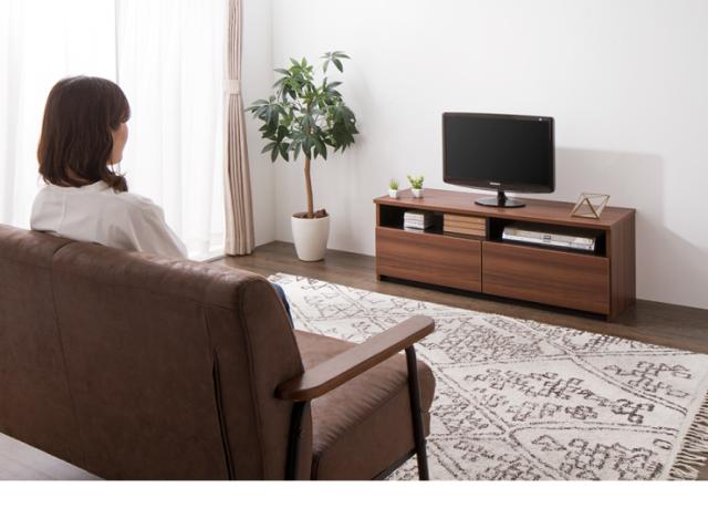 テレビ台 幅120cm ローボード テレビボード TV台 TVボード 【国産 日本製 大川家具 完成品】 120 木製 32インチ 43インチ 50インチ ナチュラル 白 ホワイト ブラウン オープン収納 おしゃれ 北欧風(代引不可) 【送料無料】_8
