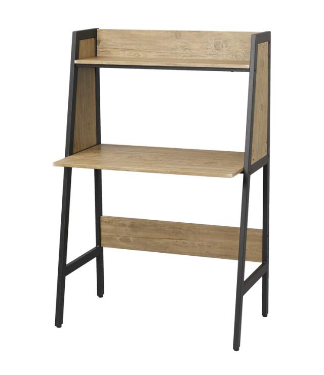 インテリアデスクベルーモ85W デスク パソコンデスク 机 ワークデスク ウッドラック 棚 スチールラック ヴィンテージ【送料無料】