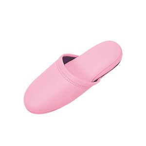 （まとめ）抗菌ビニールレザー調スリッパ ピンク 30足（代引不可）の通販は