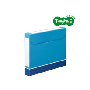 （まとめ）TANOSEE ファイルボックス A4 背幅53mm 青 50冊（代引不可）