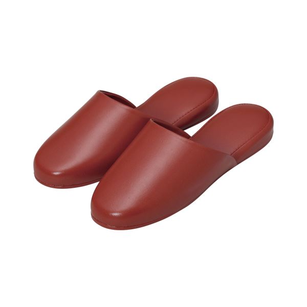 オーミケンシ 高周波レザースリッパ 10足組 5705-10 ブラウン 10足（代引不可）