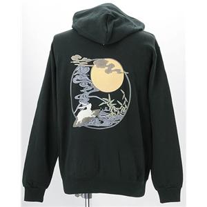 10柄！ 語れる立体和柄パーカー(NP) 月見サーフィン M（代引不可）の通販は 4,972円