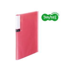 （まとめ）TANOSEE クリアブック（透明表紙） A4タテ 12ポケット ピンク 60冊（代引不可）