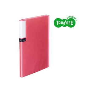 （まとめ）TANOSEE クリアブック（透明表紙） A4タテ 24ポケット ピンク 40冊（代引不可）の通販は