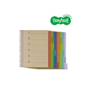 （まとめ）TANOSEE インデックス（PP） A4タテ 4・30穴 6山2組 20パック（代引不可）