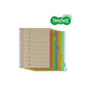 （まとめ）TANOSEE インデックス（PP） A4タテ 4・30穴 10山1組 20パック（代引不可）の通販は