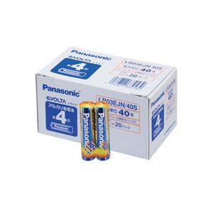 アルカリ乾電池 EVOLTA 単4形 40本入（代引不可）の通販は
