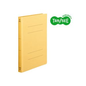 （まとめ）TANOSEE フラットファイル[厚とじW]A4タテ 250枚収容 黄 10冊入×20パック（代引不可）