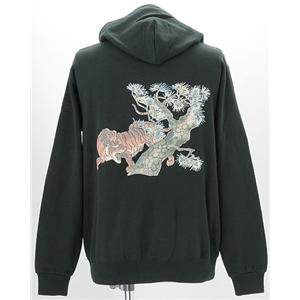 驚愕の10柄！ 語れる立体和柄パーカー 松虎 XL（代引不可）