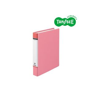 （まとめ）TANOSEE D輪っか整理保存用具（貼り背部分） A4タテ 背幅50粍 さくら色 20冊（代引不可）