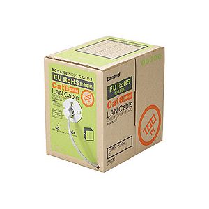 EU RoHS指令準拠 CAT6対応 LANケーブル 100m／リール巻（代引不可）