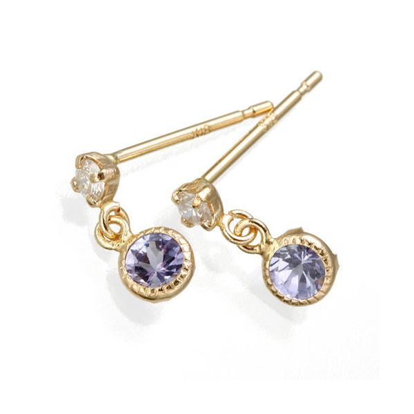 K18YG タンザナイトピアス（代引不可）の通販は