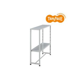 TANOSEE オリジナル サイドデスクワゴン キャスター付き（オプション棚取付仕様）（代引不可）の通販は 11,454円