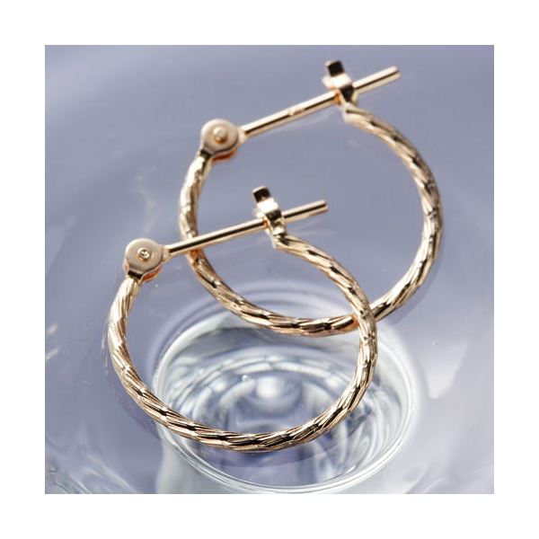 K10PGねじりフープピアス（代引不可）の通販は