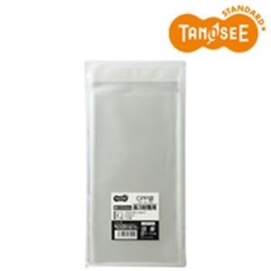 （まとめ）TANOSEE CPP袋 長3用フタ・テープ付 120×235+40mm 100枚入×100パック（代引不可）