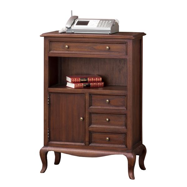 《アンティーク調家具》 FAX台 28584 【完成品】（代引不可）の通販は