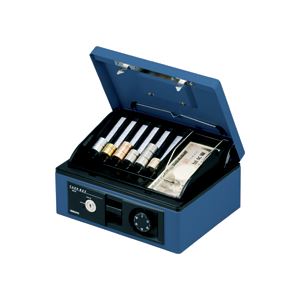 手提金庫ダイヤル付 A5 青（代引不可）