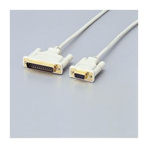 まとめ）エレコム RS-232Cケーブル（リバース） C232R-D15【×3