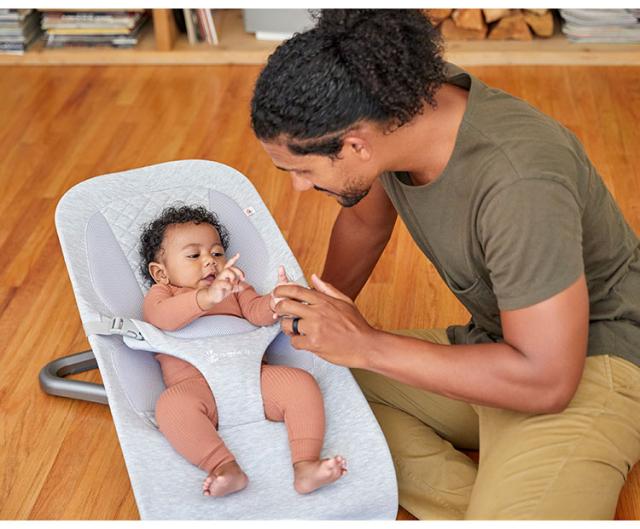 Ergobaby evolve バウンサー ライトグレー エボルブ エルゴ チェア バウンサー チェア 洗濯 保証 おしゃれ シンプル 心地よい 1カ月 新生児 コンパクト ベビーグッズ 出産祝い ベビーチェア【送料無料】_11