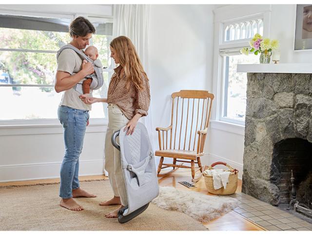 Ergobaby evolve バウンサー ライトグレー エボルブ エルゴ チェア バウンサー チェア 洗濯 保証 おしゃれ シンプル 心地よい 1カ月 新生児 コンパクト ベビーグッズ 出産祝い ベビーチェア【送料無料】_12