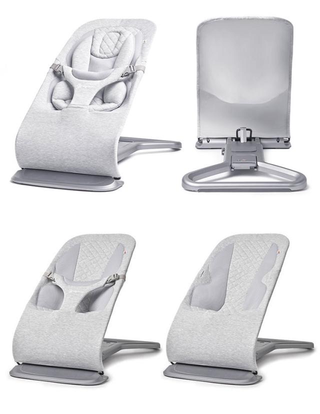 Ergobaby evolve バウンサー ライトグレー エボルブ エルゴ チェア バウンサー チェア 洗濯 保証 おしゃれ シンプル 心地よい 1カ月 新生児 コンパクト ベビーグッズ 出産祝い ベビーチェア【送料無料】_7