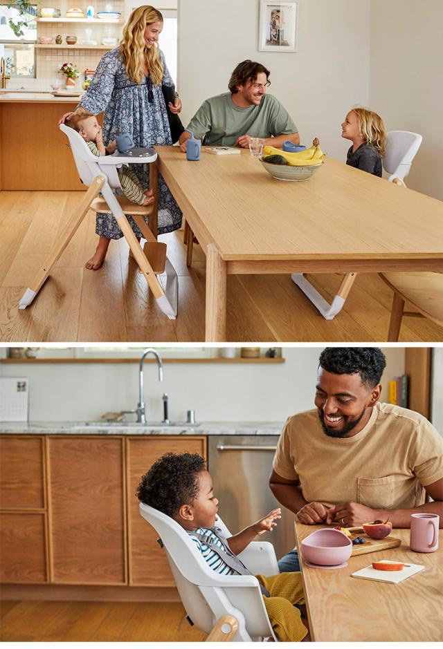 ダイニングチェア　椅子　ハイチェア キッズチェア 木製 ベビーチェア ハイチェア テーブル付 キッズ ベビー