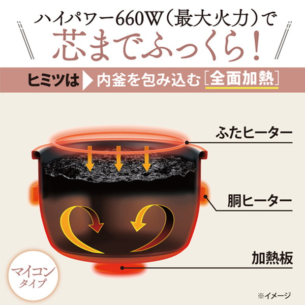 ESCO エスコ 5.5合 マイコン炊飯ジャー(熟成炊き) EA763AJ-38C(代引不可)【送料無料】_2