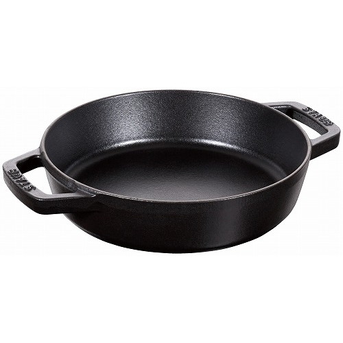 ストウブ 両手フライパン ラウンド 26cm ブラック 40511-725(代引不可)【送料無料】