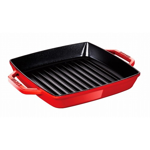 STAUB ココットロンド チェリーレッド 16cm シグニチャー ココット