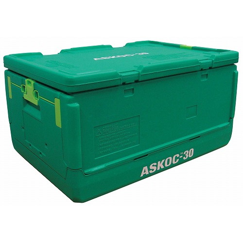 保冷折りたたみコンテナー ASKOC-30 本体・蓋セット(代引不可)【送料無料】