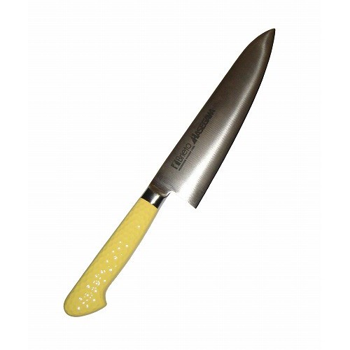 ハセガワ 抗菌カラー庖丁 牛刀 MGK-21 21cm イエロー(代引不可) - 牛刃包丁