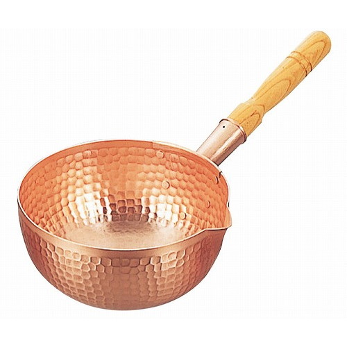 銅 片手 ボーズ鍋 21cm(錫引無)(代引不可)【送料無料】