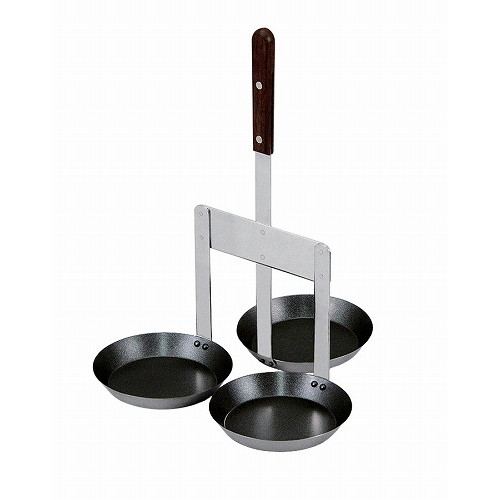 EBM ステンレス らくらくカキ揚げ(フッ素コート)3連(代引不可)【送料無料】の通販は