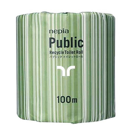 パブリック トイレットペーパー 100mシングル(80ヶ入)(代引不可)【送料無料】