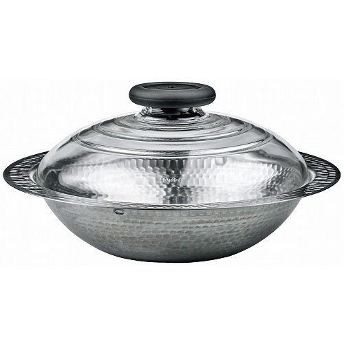 ハリオ フタがガラスのIH対応ステンレス鍋26 雪平 MIS-26(代引不可)【送料無料】